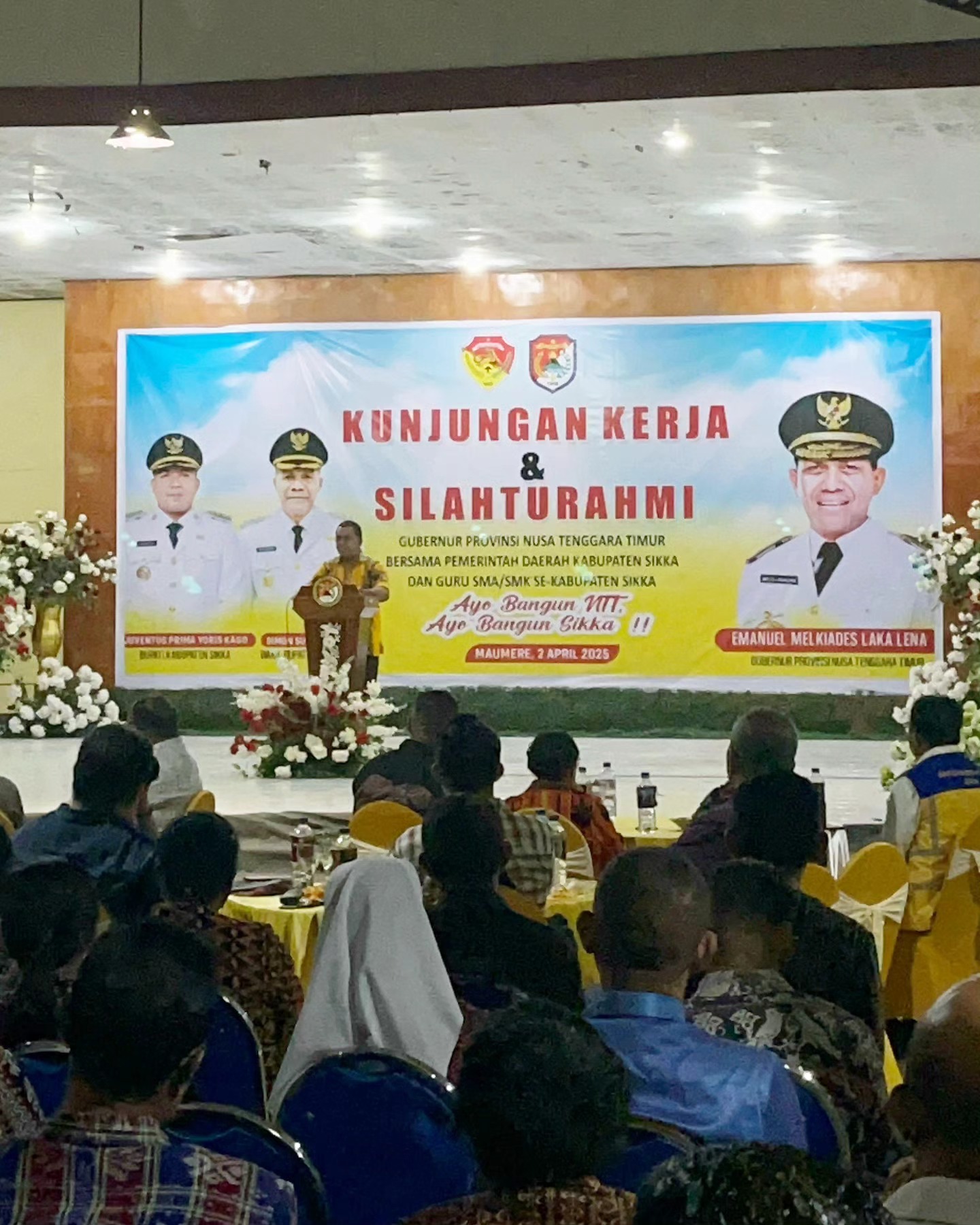 Gubernur NTT Kunker Ke Kabupaten Sikka, Tatap Muka Bersama Kepala SMA, SMK/MA, Silaturahmi Dengan Uskup Maumere Hingga Diskusi Bersama Bupati Beserta Jajaran